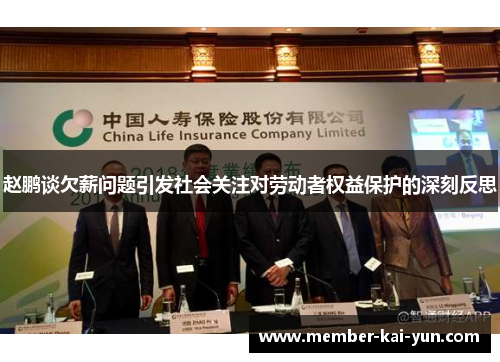 赵鹏谈欠薪问题引发社会关注对劳动者权益保护的深刻反思